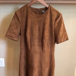 Luxurious Suede Short Dress